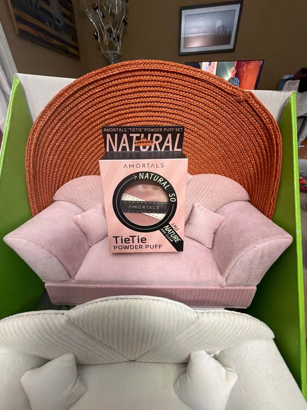 AMORTALS TieTie Powder Puff Set 3PCS Natural Fit